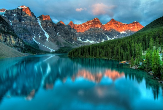 mountain lake landscape